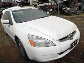 2003 HONDA ACCORD LX WHITE 4DR 2.4L VTEC AT A18800